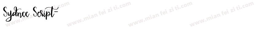 Sydnee Script字体转换